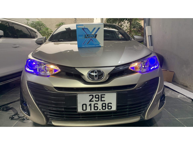 Độ đèn nâng cấp ánh sáng  Toyota VioS